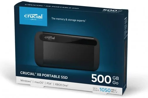 Фото: Зовнішній SSD-накопичувач Micron X8 PCIe 3.1 x4 NVMe 500GB (CT500X8SSD9) № 5 | KTC