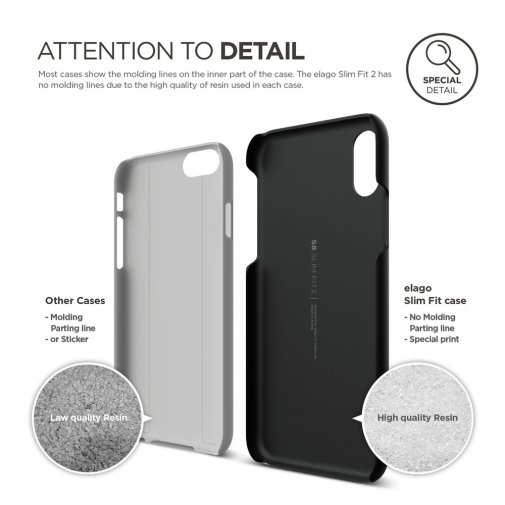Чохол Elago for Apple iPhone X - Slim Fit 2 Case Matt Black (ES8SM2-SFBK)