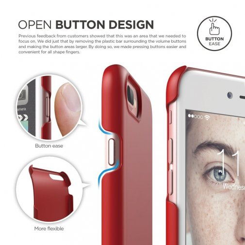 Чохол Elago for Apple iPhone 8 Plus/7 Plus - Slim Fit 2 Case Red (ES7PSM2-RD-RT)