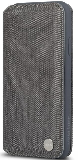 Чохол-книжка Moshi для Apple iPhone Xr - Overture Premium Wallet Case Herringbone Gray