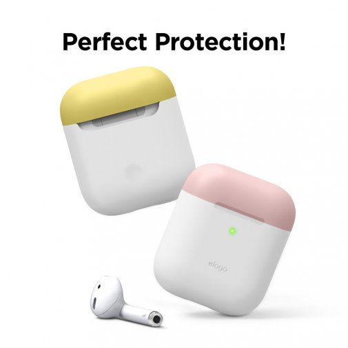 Чохол Elago for Airpods - Duo Case White/Pink/Yellow (EAPDO-WH-PKYE)