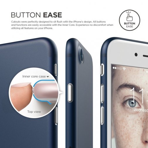 Чохол Elago for Apple iPhone 8/7/SE - Inner Core Case Jean Indigo (ES7SIC-JIN)