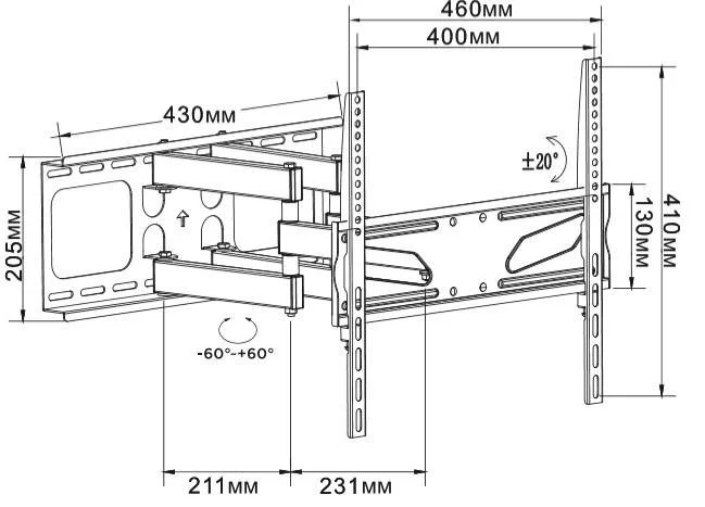Фото: Кронштейн UniBracket BZ31-63 Black № 5 | KTC