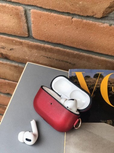 Чохол для Airpods Pro  Leather Case - Product Red