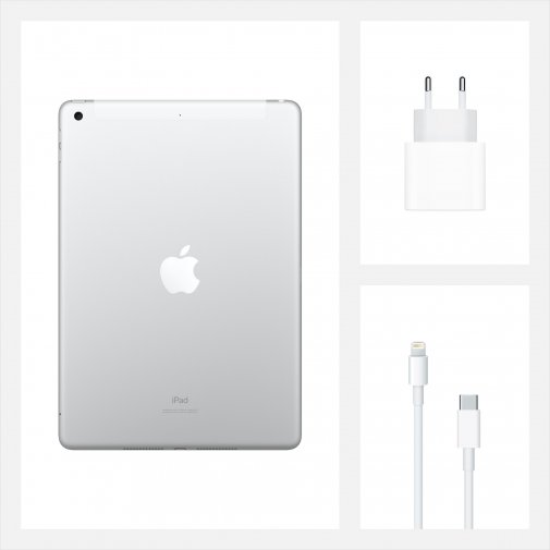 Планшет Apple iPad 2020 32GB 4G Silver (MYMJ2)