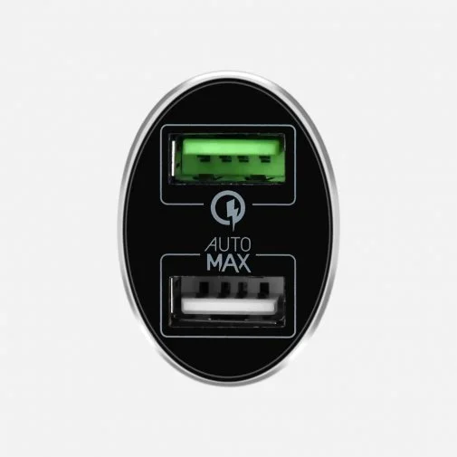Фото: Автомобільний зарядний пристрій Momax UC Series Fast Car Charger QC3.0 Black (UC9D) № 6 | KTC