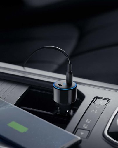 Зарядний пристрій Anker PowerDrive+ III Duo Black (A2725H11)