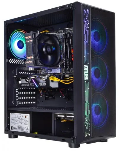 Фото: Персональний комп'ютер ARTLINE Gaming X55 (X55v39) - Intel Core i5 i5-12400F / 16 ГБ DDR4 / HDD + SSD 2 ТБ + 480 ГБ / Nvidia / GeForce RTX 3060, 12 ГБ / Intel B660 / 650 Вт № 6 | KTC
