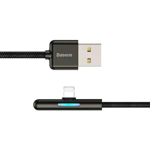 Кабель Baseus Iridescent Lamp Mobile Game Cable AM / Lightning 1m Black (CAL7C-A01)