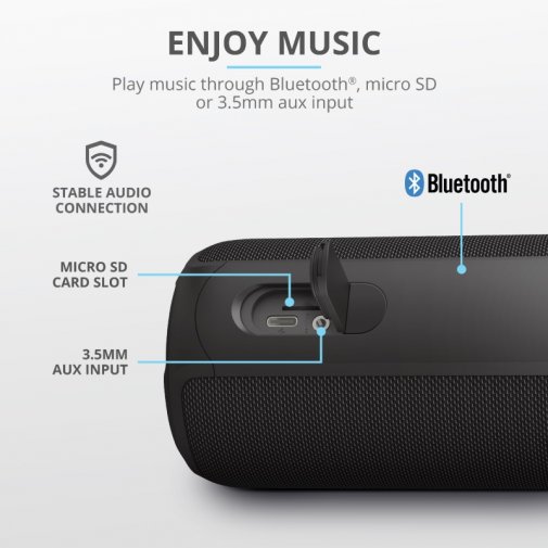Портативна акустика Trust Caro Max Powerful Bluetooth Black (23833_TRUST)