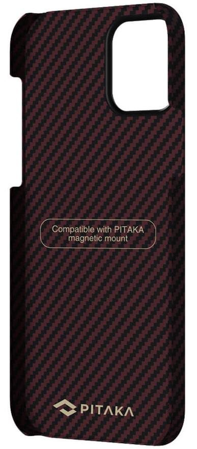  Чохол Pitaka for iPhone 12 Pro Max - MagEZ Case Twill Black/Red (KI1203PM)