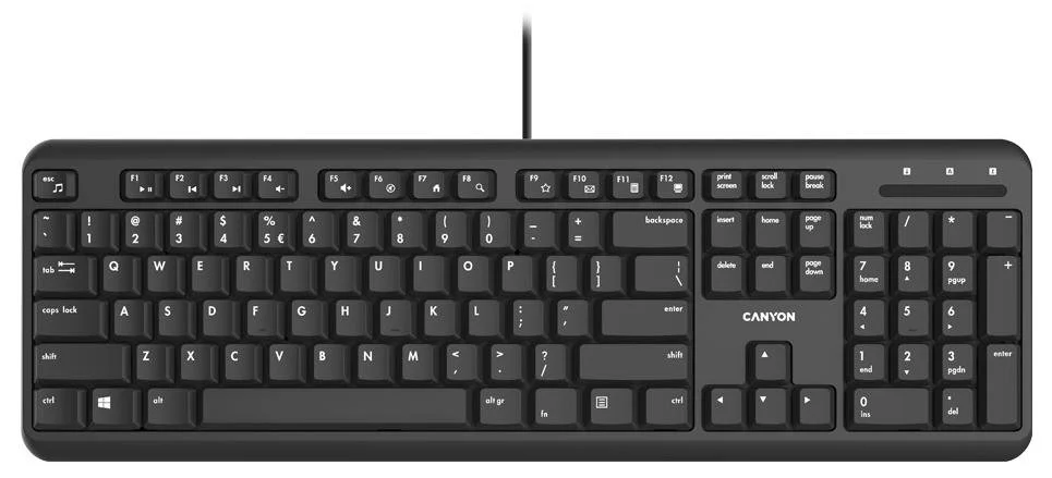 Фото: Клавіатура Canyon CNS-HKB02-RU Black № 9 | KTC