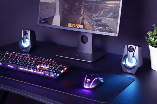 Колонки Trust Ziva RGB Illuminated Black (24071)