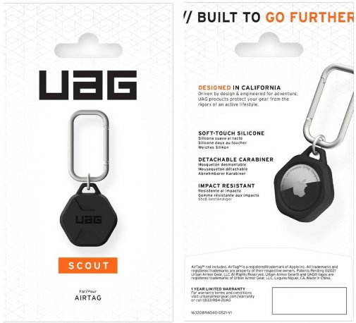 Тримач UAG for Apple AirTags Scout Black (163208114040)