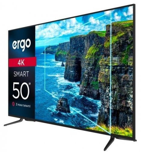 Телевізор LED Ergo 50DUS6000 (Android TV, Wi-Fi, 3840x2160)
