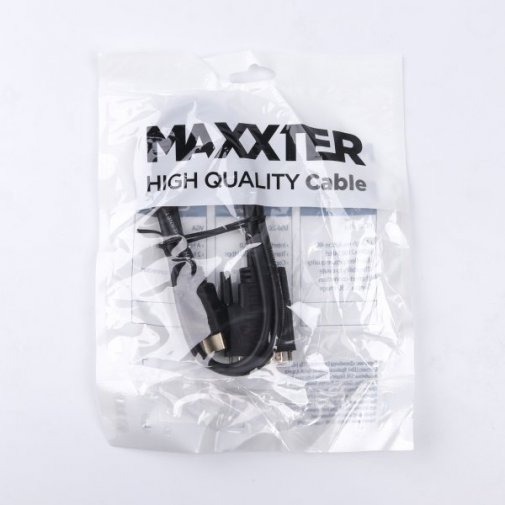 Кабель Maxxter HDMI / DVI 18-1 1m Black (V-HDMI-DVI-1M)