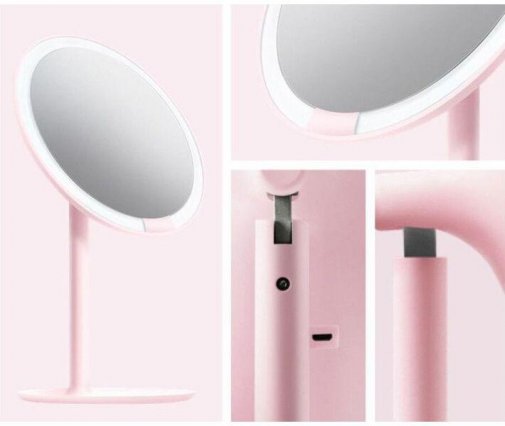 Дзеркало для макіяжу Xiaomi Amiro HD Daylight Mirror Pink