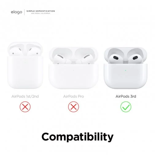 Фото: Чохол Elago для Airpods 3rd Gen - Clear Case Lovely Pink (EAP3CL-HANG-LPK) № 13 | KTC