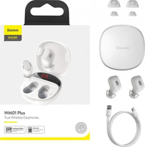 Фото: Навушники Baseus Encok WM01 Plus White № 10 | KTC