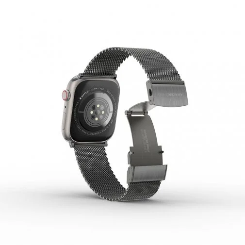 Фото: Ремінець AMAZINGthing for Apple Watch 41/40/38mm - Titan Metal Black (ATS7TM41GB) № 9 | KTC