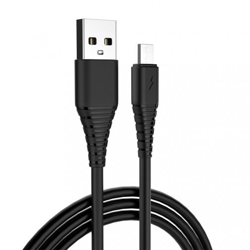 Зарядний пристрій ColorWay Auto ID USB 2A 10W Black with MicroUSB cable (CW-CHS012CM-BK)