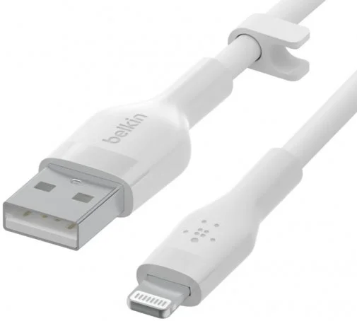 Фото: Кабель Belkin Silicone AM / Lightning MFI 1m White (CAA008BT1MWH) № 6 | KTC