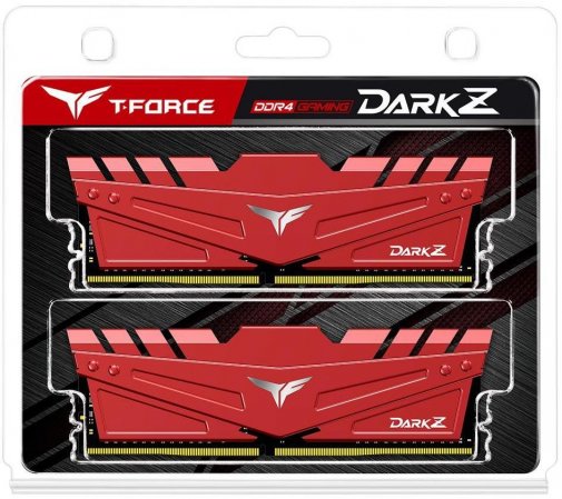 Оперативна пам’ять Team Dark Z Red DDR4 2x8GB (TDZRD416G3600HC18JDC01)