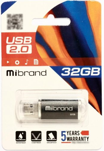 Флешка USB Mibrand Cougar 32GB Black (MI2.0/CU32P1B