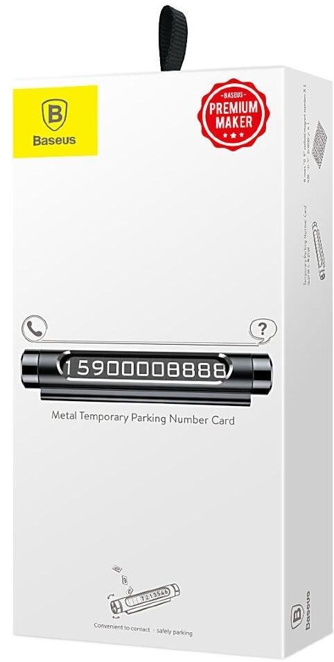 Тимчасова карта паркування Baseus Parking Number Plate Card (ACNUM-01)