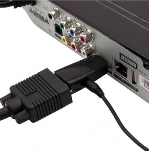 Перехідник STLab HDMI / VGA (U-991 black)