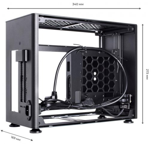 Корпус QUBE A4 Black with window (QBA4I_WB6U3)