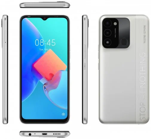Фото: Смартфон TECNO Spark 8C NFC KG5n 4/64GB Diamond Grey (4895180777981) № 4 | KTC
