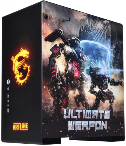 Корпус QUBE Greffin MSI Ultimate Weapon with window (QBU5A_WPNU3PMUW)