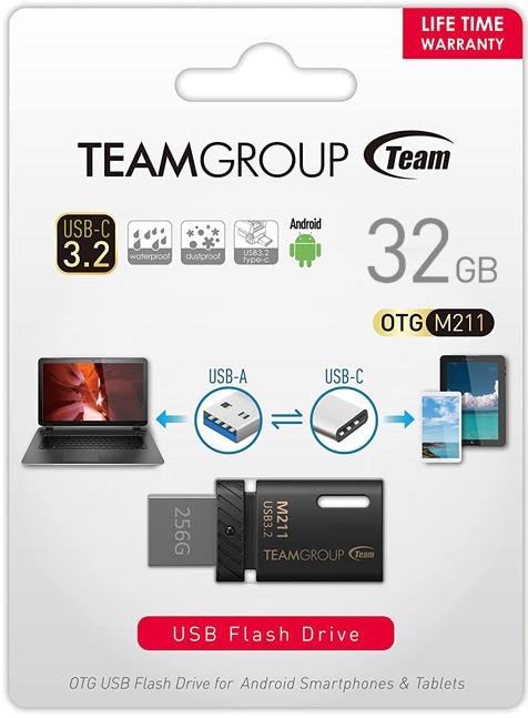 Флешка USB Team M211 Black (TM211332GB01)