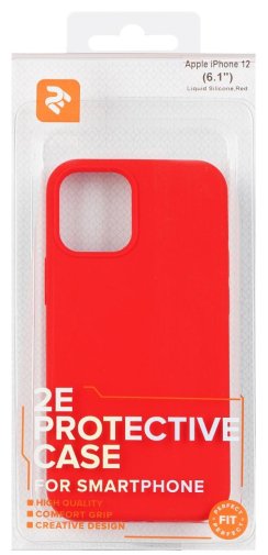 Чохол 2E for Apple iPhone 12/12 Pro - Liquid Silicone Red (2E-IPH-12PR-OCLS-RD)