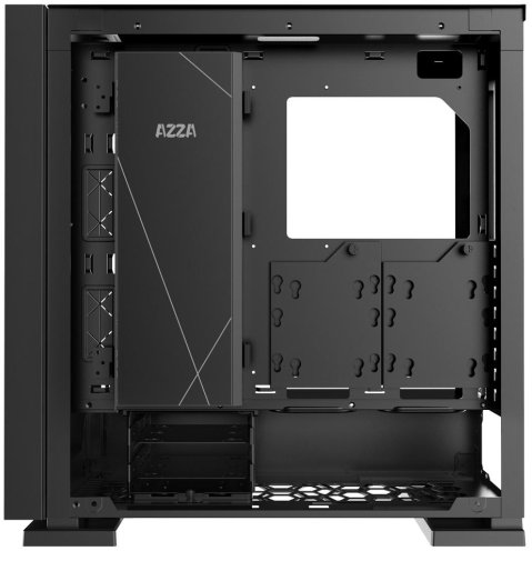 Корпус AZZA Zircon Black with window (CSAZ-7000B)