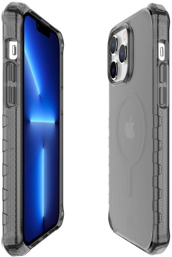 Чохол iTSkins for iPhone 14 Pro Max SUPREME R CLEAR with MagSafe graphite (AP4M-MGCLR-GRPR)