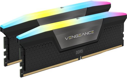 Оперативна пам’ять Corsair Vengeance RGB Black DDR5 2x16GB (CMH32GX5M2B6000C40)