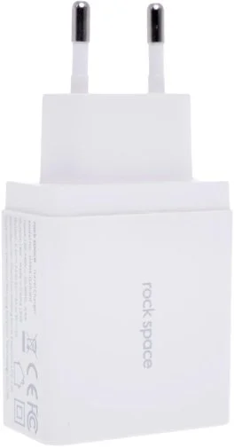Фото: Зарядний пристрій Rock Space CH-T27 Travel 18W with Type-C cable White (HPM6-QJR-WP) № 9 | KTC
