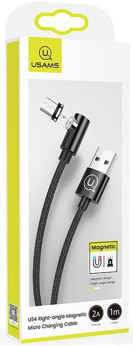 Кабель Usams US-SJ446 U54 AM / MicroUSB 1m Black (SJ446USB01)