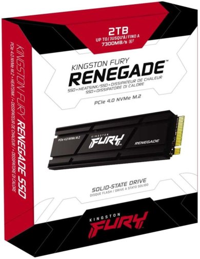 SSD-накопичувач Kingston Fury Renegade 2280 PCIe 4.0 x4 NVMe with radiator 2TB (SFYRDK/2000G)