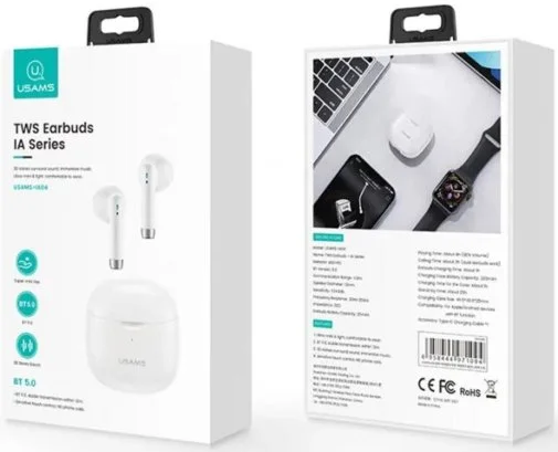 Фото: Навушники Usams IA04 TWS Earbuds IA Series White (BHUIA02) № 10 | KTC