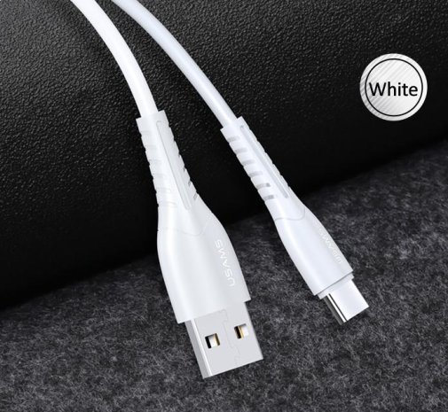 Кабель Usams US-SJ366 U35 AM/Type-C 1m White (SJ366USB02)