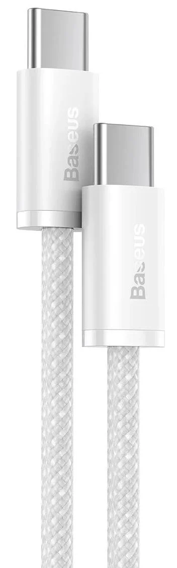 Фото: Кабель Baseus Dynamic Series Fast Charging Data Cable 100W Type-C / Type-C 1m White (CALD000202) № 9 | KTC