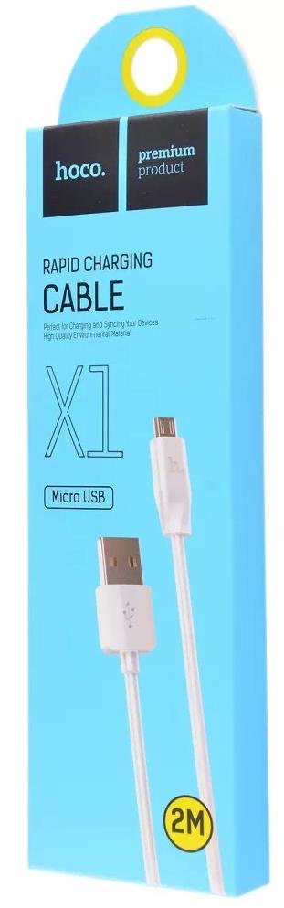 Кабель Hoco X1 AM / Micro USB 2m White (X1_Micro2_white)
