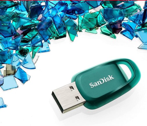 Флешка USB SanDisk Ultra Eco 64GB Green (SDCZ96-064G-G46)