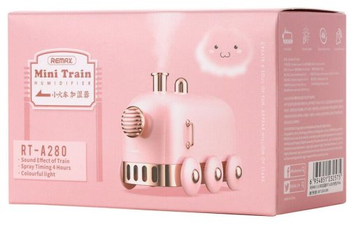 Зволожувач повітря Remax RT-A280 Mini Train Pink (6954851232575)