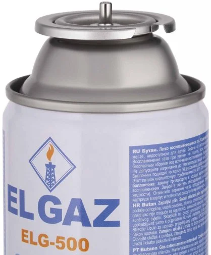 Фото: Балон-картридж газовий EL GAZ ELG-500 227g (цанговий) (104ELG-500) № 6 | KTC