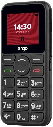 Мобільний телефон ERGO Ergo R181 Black (R181 black)