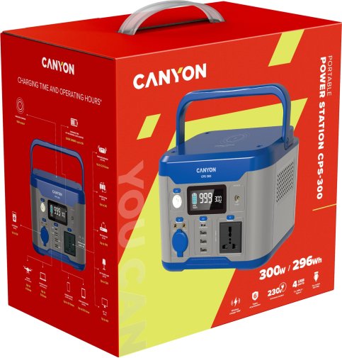 Зарядна станція Canyon CPS-300 296Wh 80000mAh 300W (CND-PS13UNS)